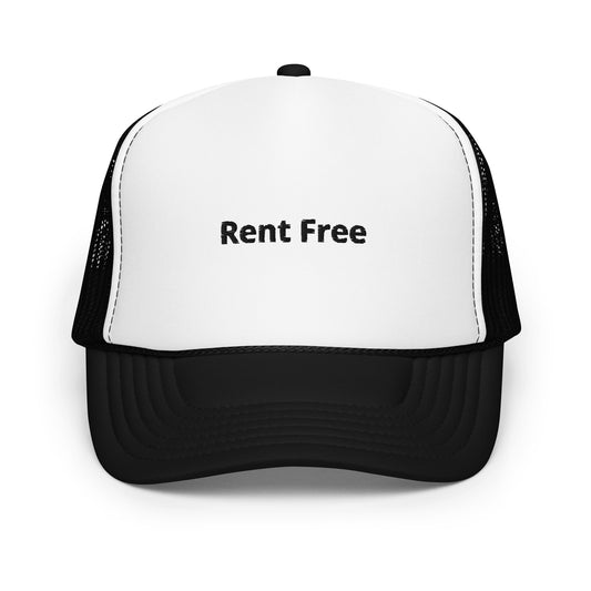 "Rent Free" Trucker hat