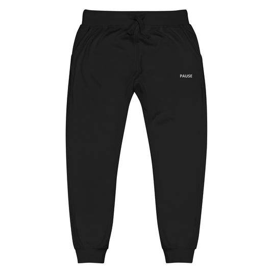 "PAUSE" Fleece sweatpants