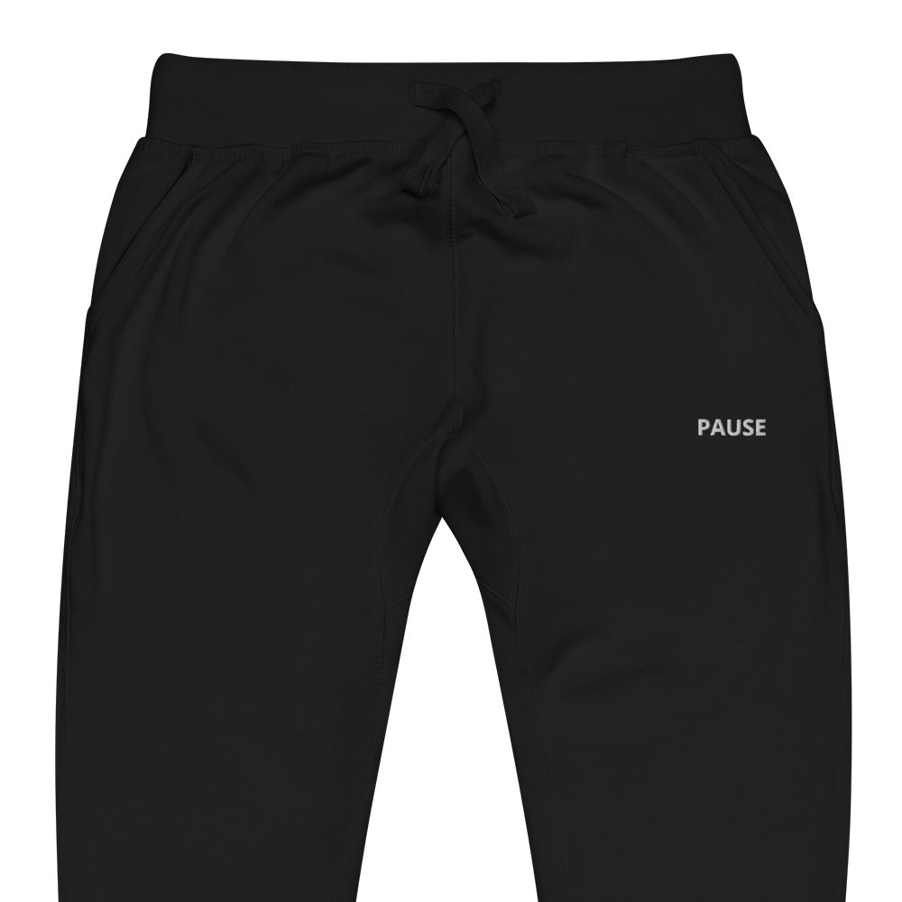 "PAUSE" Fleece sweatpants