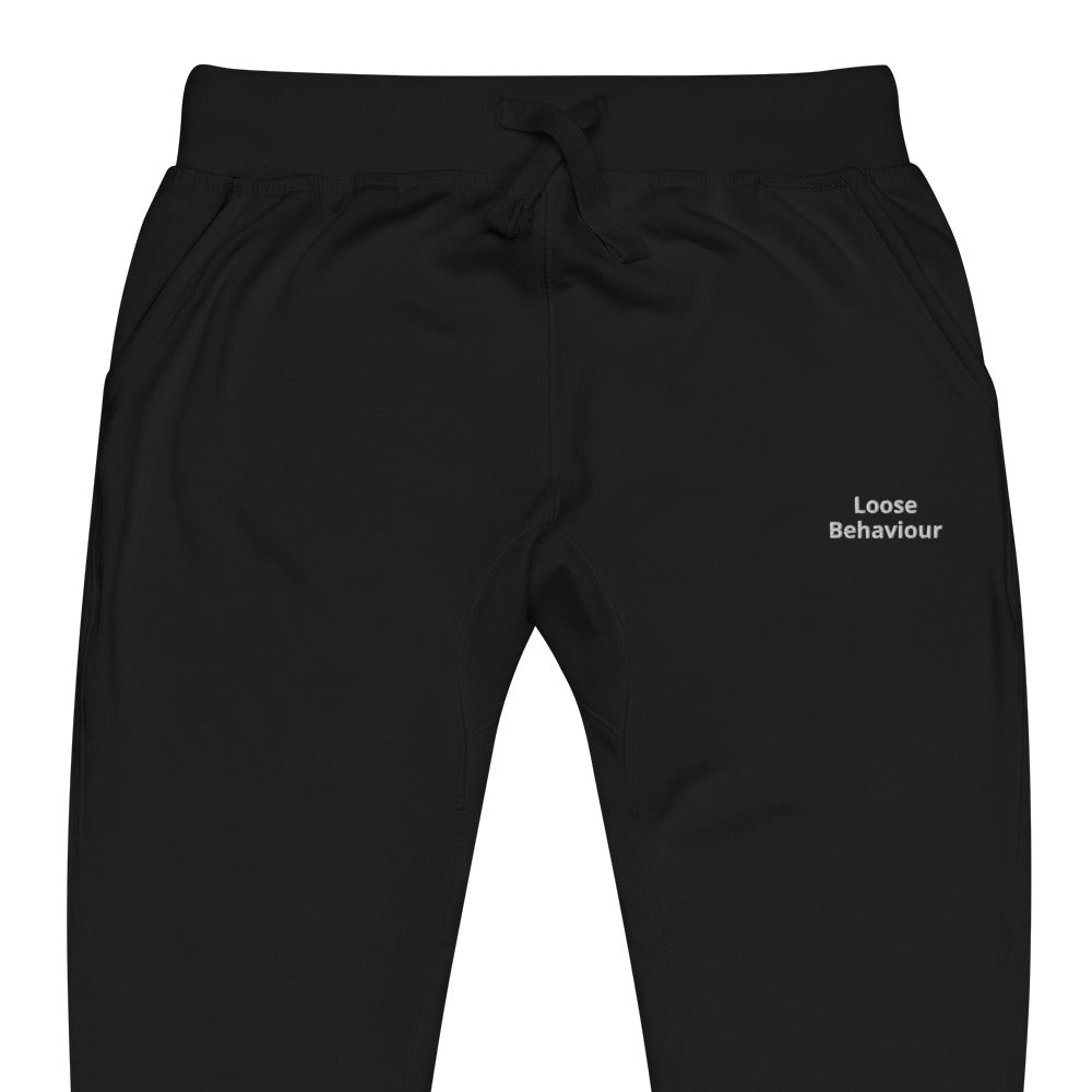 "Loose Behaviour" Fleece sweatpants