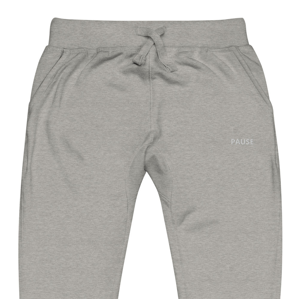 "PAUSE" Fleece sweatpants