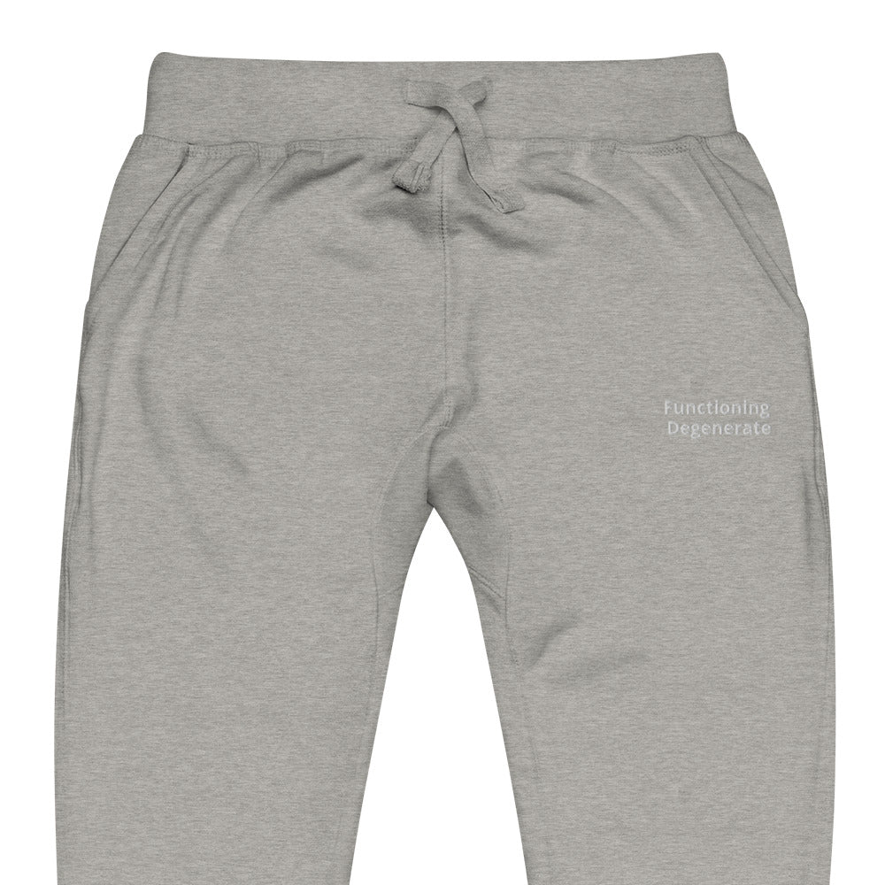 "Functioning Degenerate" Fleece Sweatpants