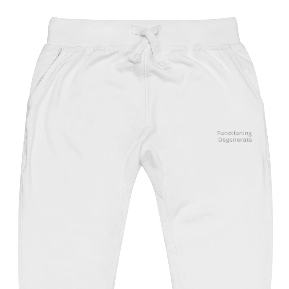 "Functioning Degenerate" Fleece Sweatpants